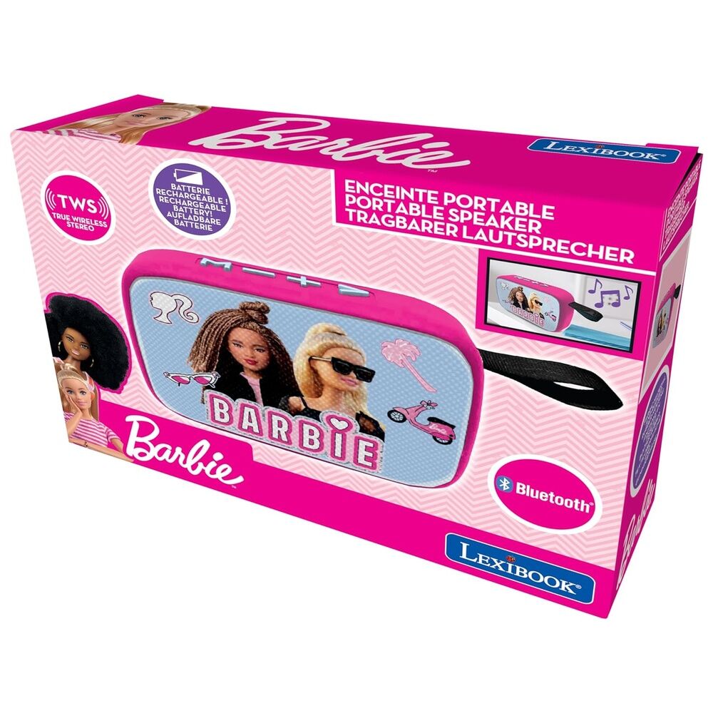 Imagen de Altavoz Bluetooth Portatil Barbie parte de nuestra colección en Espadas y más, sitio oficial.