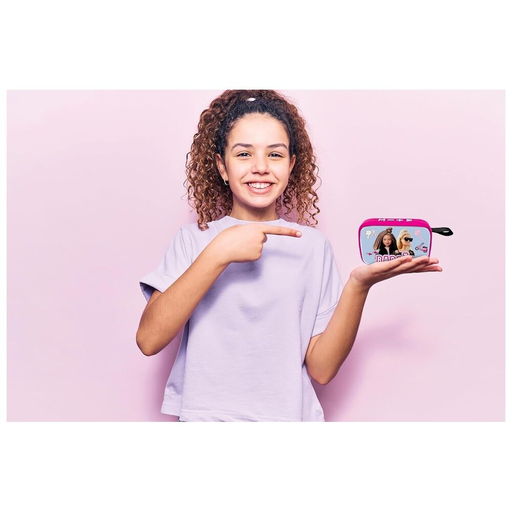 Imagen de Altavoz Bluetooth Portatil Barbie parte de nuestra colección en Espadas y más, sitio oficial.