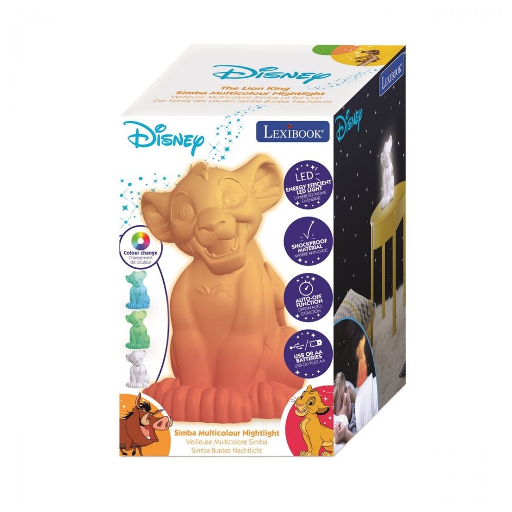 Imagen 1 - Lampara 3D Simba El Rey Leon Disney
