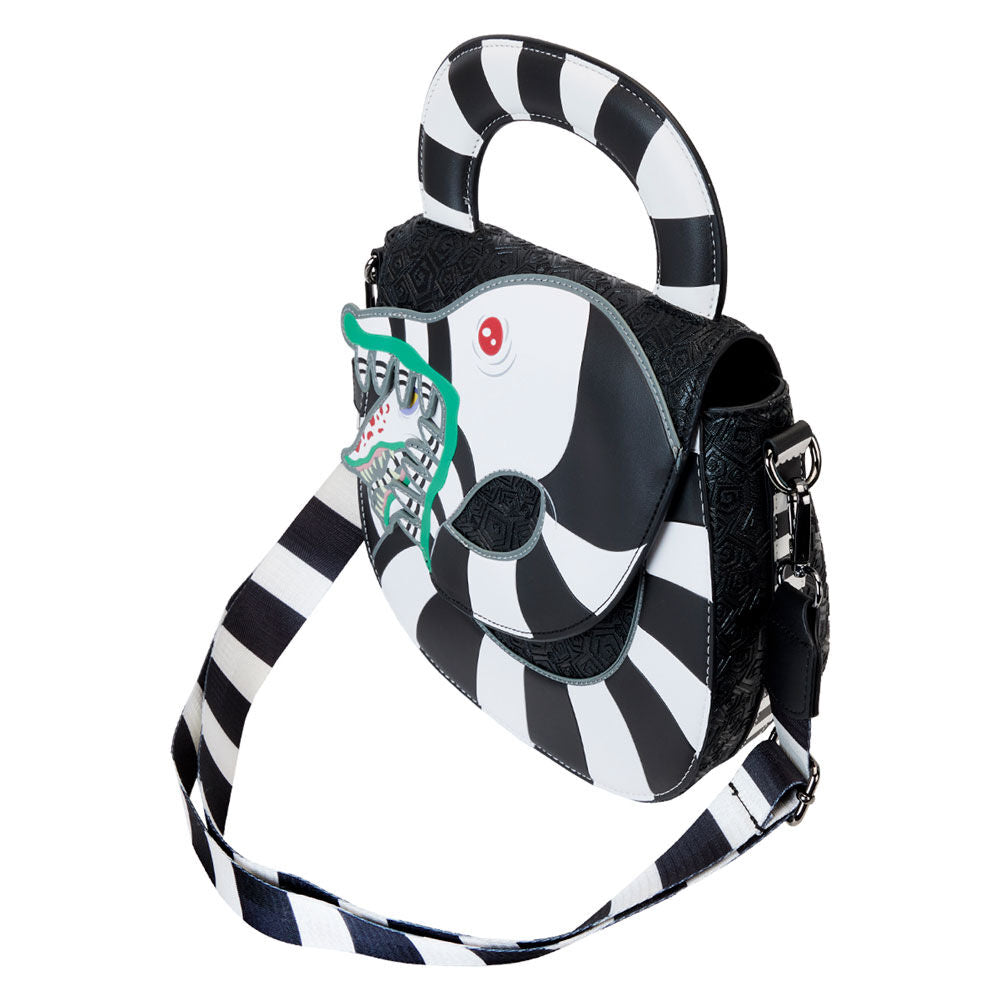 Imagen de Bolso Bandolera Sandworm Beetlejuice Loungefly parte de nuestra colección en Espadas y más, sitio oficial.