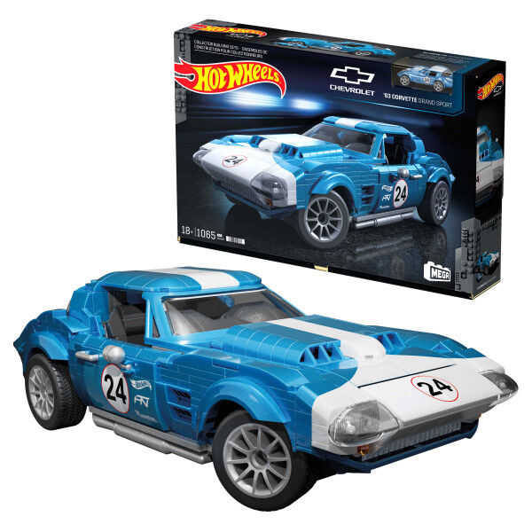 Imagen 1 - Mega Construx Coche Corvette Grand Sport Del 63 Hot Wheels