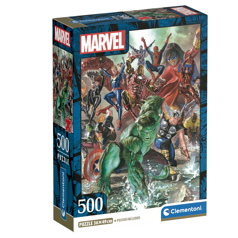 Imagen 1 - Puzzle Marvel 500Pzs