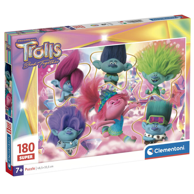 Imagen 1 - Puzzle Super Trolls 3 180Pzs