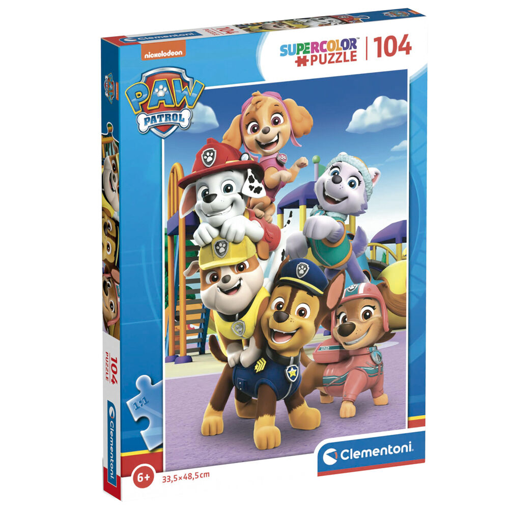 Puzzle Super Patrulla Canina Paw Patrol 104Pzs Solo en Eym