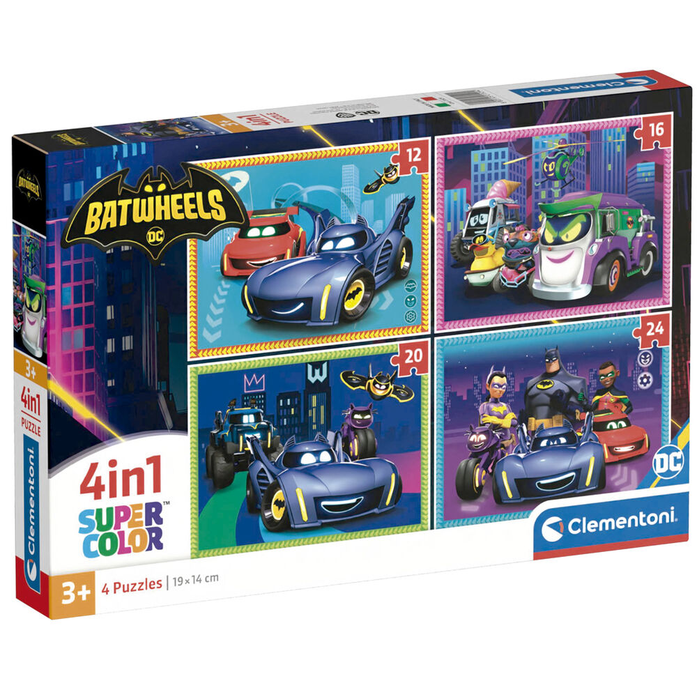 Imagen 1 - Puzzle Batwheels Dc Comics 12+16+20+24Pzs