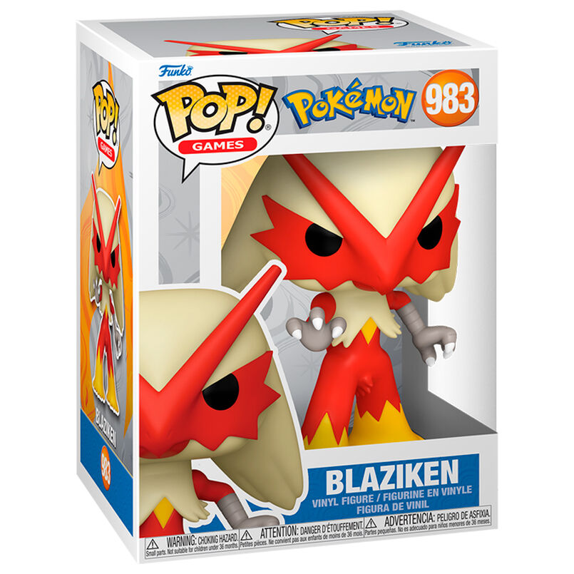 Imagen de Figura Pop Pokemon Blaziken parte de nuestra colección en Espadas y más, sitio oficial.
