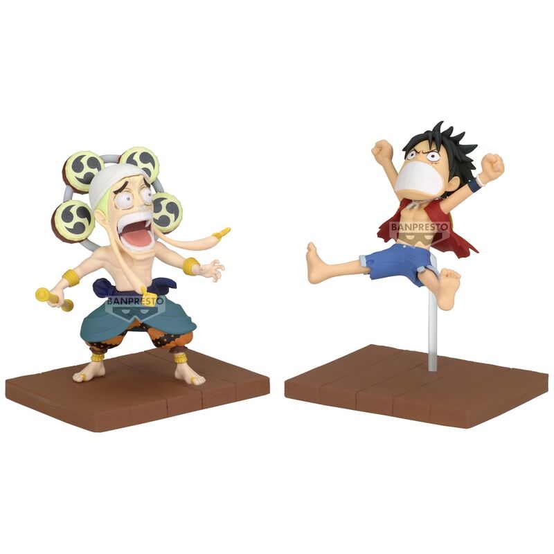 Imagen 1 - Figura Monkey D Luffy & Enel World Collectable One Piece 7Cm
