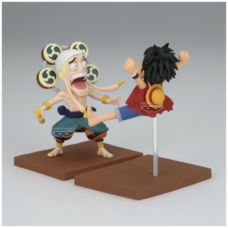 Imagen 3 - Figura Monkey D Luffy & Enel World Collectable One Piece 7Cm