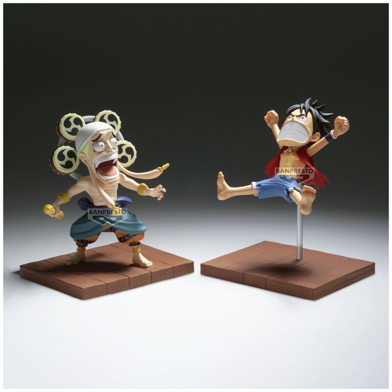 Imagen 5 - Figura Monkey D Luffy & Enel World Collectable One Piece 7Cm