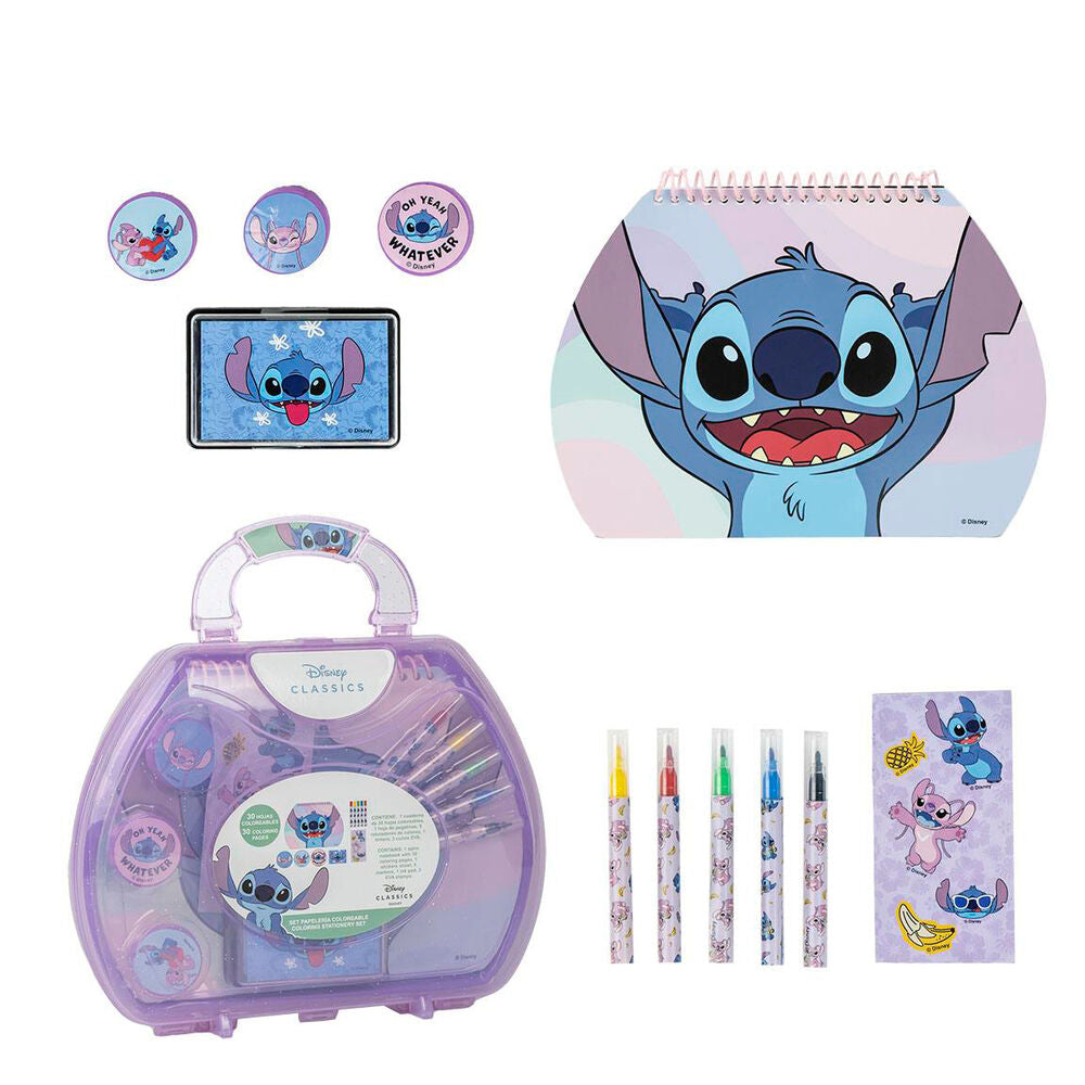 Imagen 1 de Maletin Papeleria Coloreable Stitch Disney 2