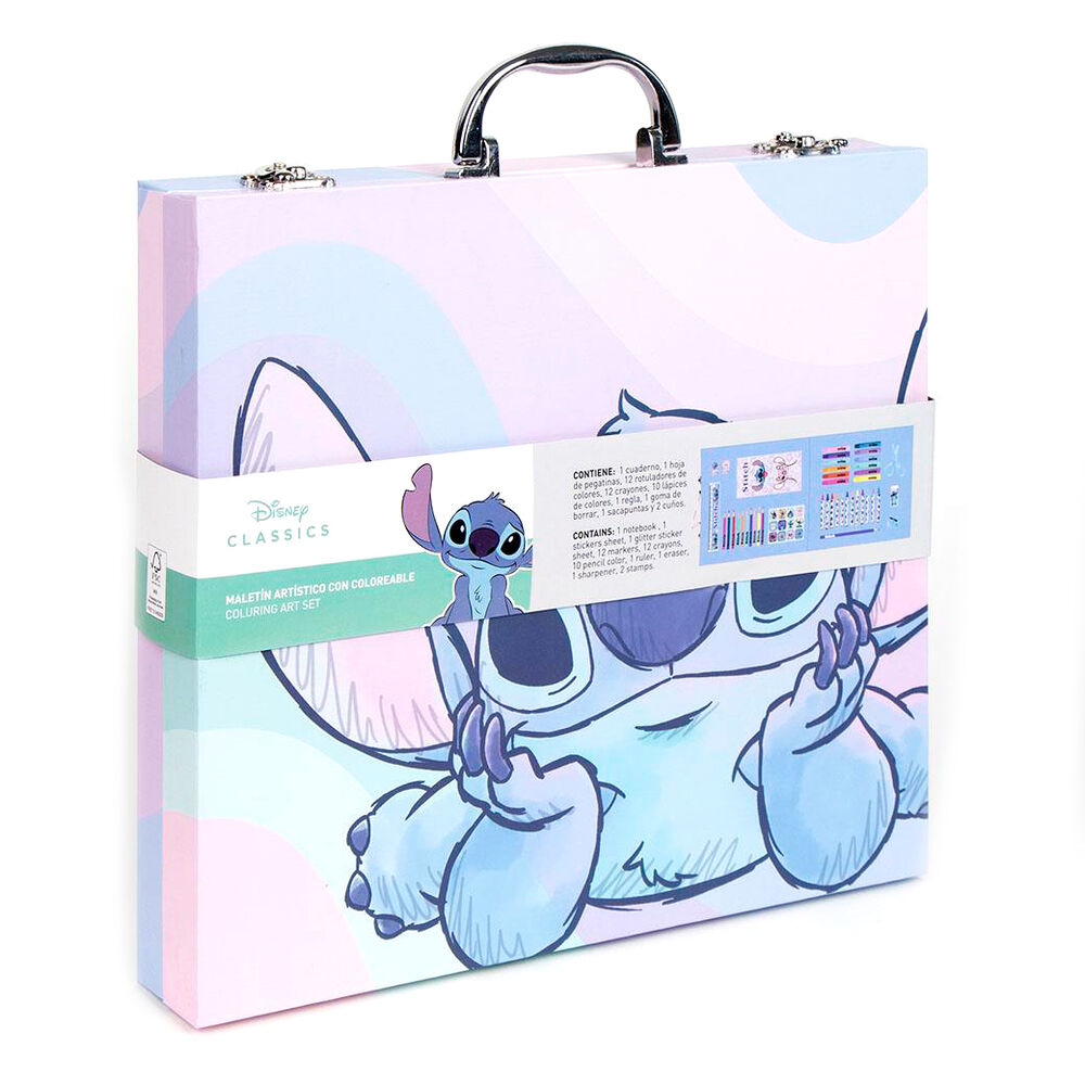 Imagen 1 de Maletin Papeleria Coloreable Stitch Disney