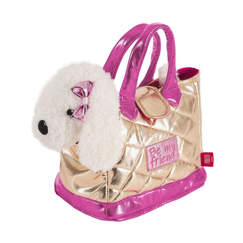 Imagen 1 - Bolso Mano + Peluche Dorado Perro Didi 28Cm