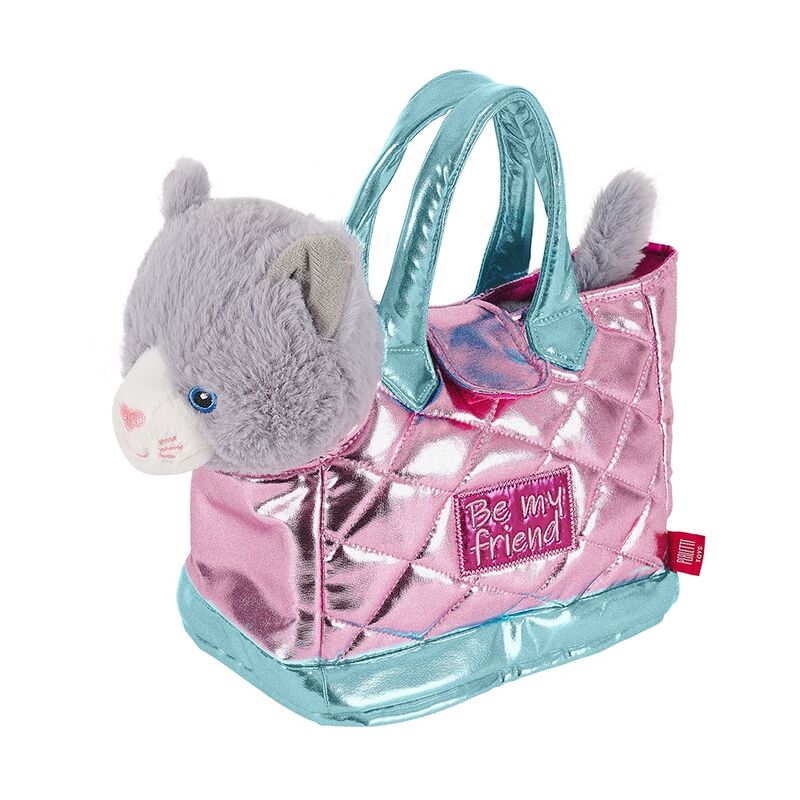 Imagen 1 - Bolso Mano + Peluche Rosa Gato Coco 28Cm