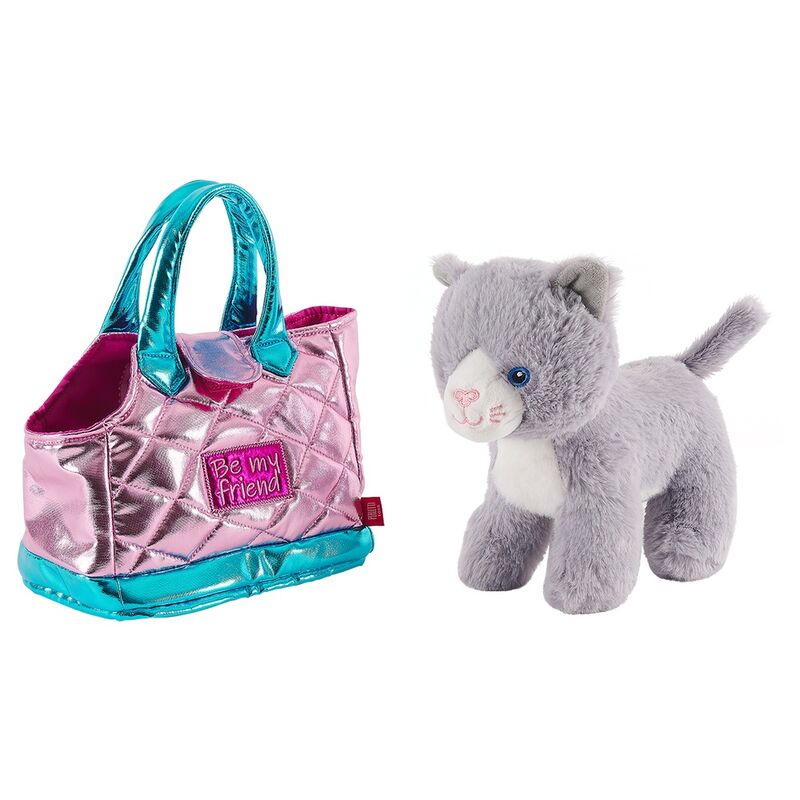 Imagen 3 - Bolso Mano + Peluche Rosa Gato Coco 28Cm