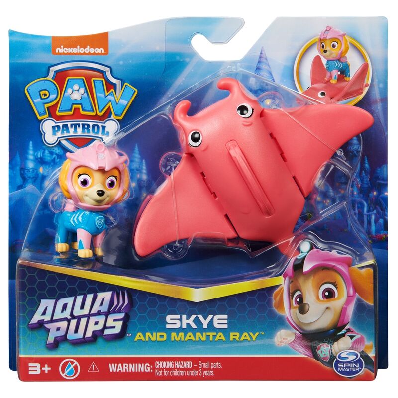 Imagen 1 - Blister 2 Figuras Skye Aqua Pups Patrulla Canina Paw Patrol