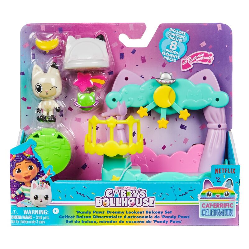 Imagen 1 - Playset Balcon Pandy Paws La Casa De Muñecas De Gabby