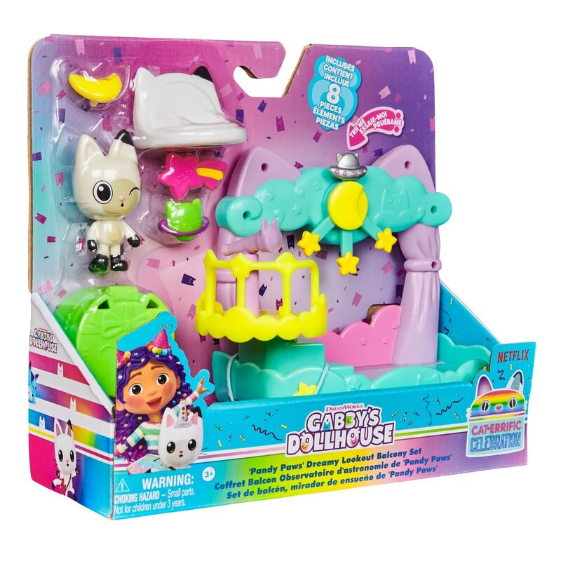 Imagen 2 - Playset Balcon Pandy Paws La Casa De Muñecas De Gabby
