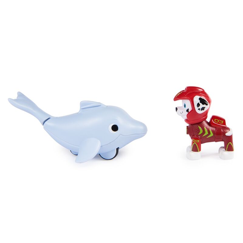 Imagen 5 - Blister 2 Figuras Marshall Aqua Pups Patrulla Canina Paw Patrol