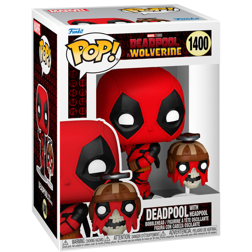 Imagen de Figura Pop Marvel Deadpool & Wolverine Deadpool With Headpool parte de nuestra colección en Espadas y más, sitio oficial.