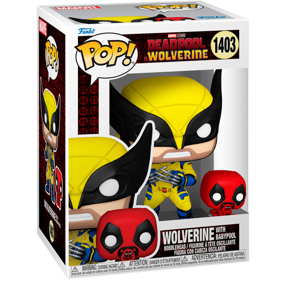 Imagen 2 - Figura Pop Marvel Deadpool & Wolverine - Wolverine With Babypool