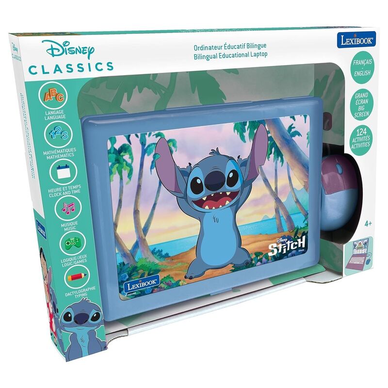 Imagen 1 - Ordenador Bilingue Portatil Educativo Stitch Disney