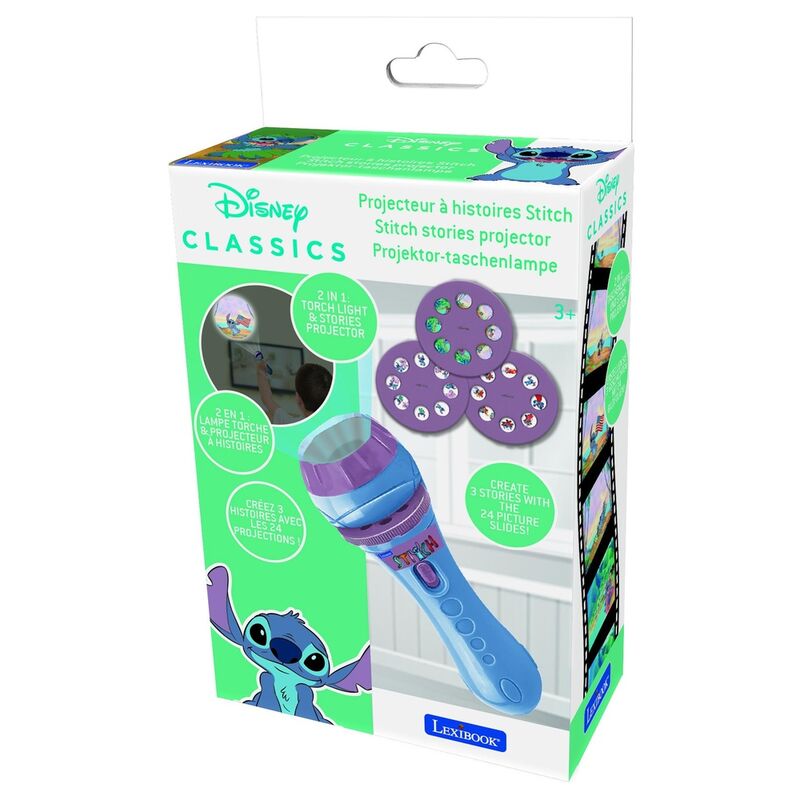 Imagen de Linterna Proyector Stitch Disney parte de nuestra colección en Espadas y más, sitio oficial.