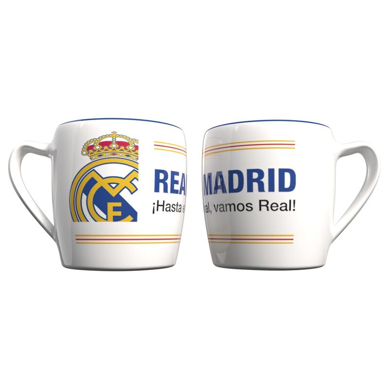 Imagen de Taza Bicolor Real Madrid 380Ml parte de nuestra colección en Espadas y más, sitio oficial.