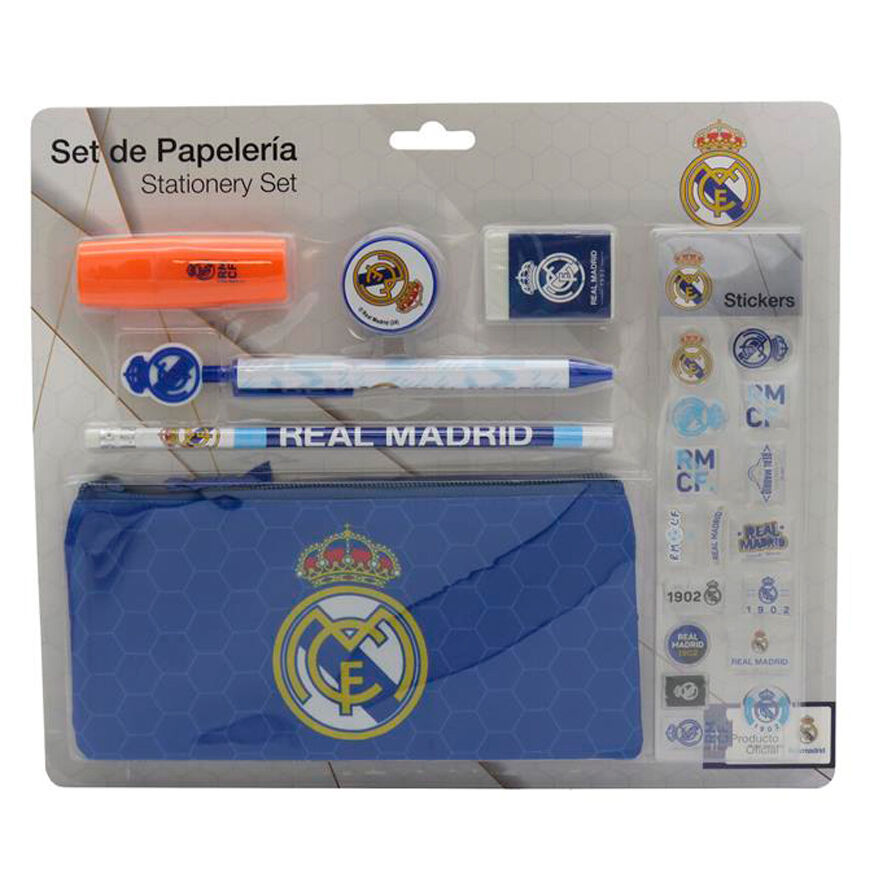 Imagen 1 - Set Papeleria Real Madrid 7Pzs