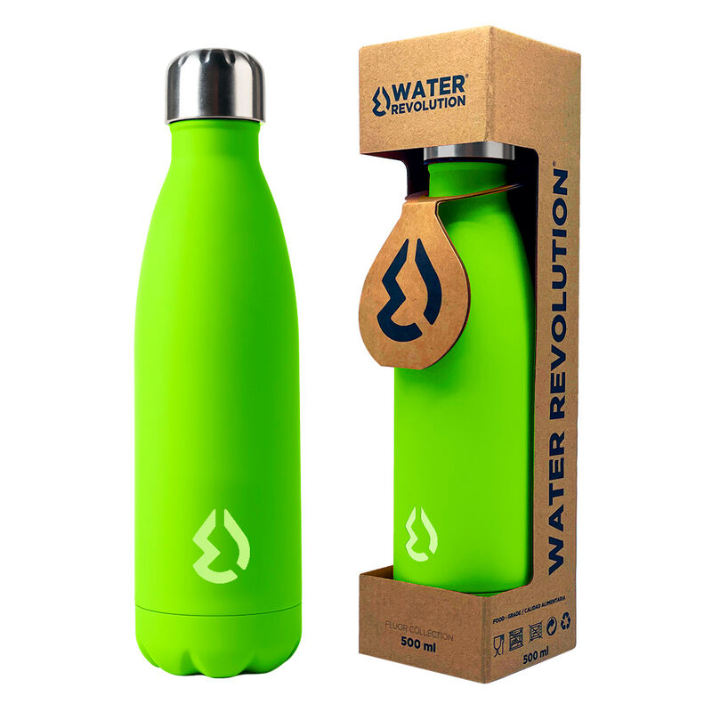 Imagen de Botella Verde Fluor Water Revolution 500Ml parte de nuestra colección en Espadas y más, sitio oficial.