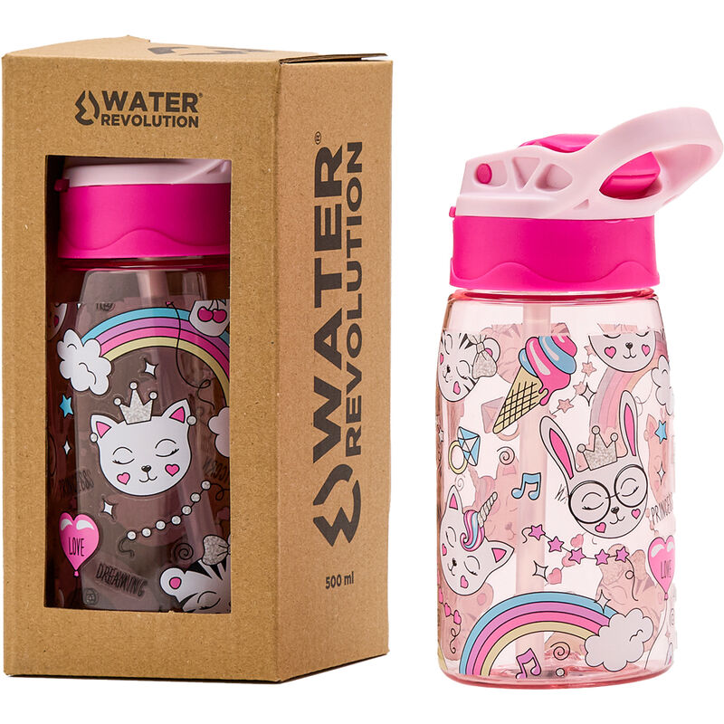 Imagen 1 - Cantimplora Gatos Water Revolution 500Ml Tritan