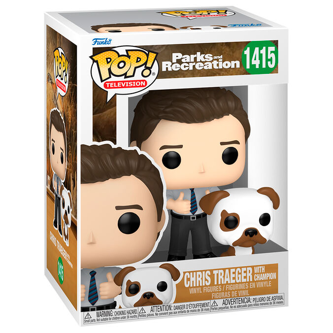 Imagen 1 - Figura Pop Parks And Recreation Chris Traeger With Champion