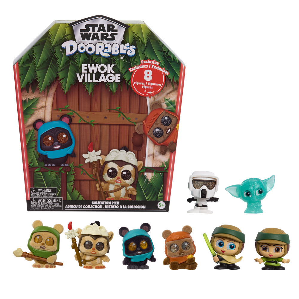 Imagen 2 - Set 8 Figuras Ewok Collection Peek Star Wars Doorables Surtido