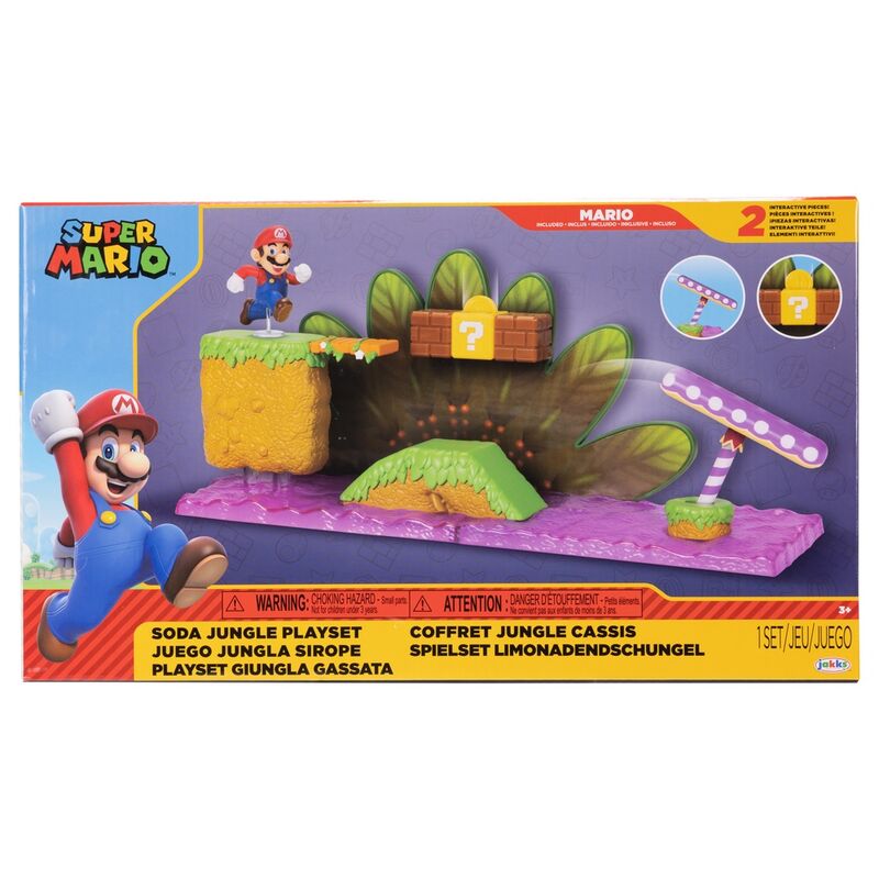 Imagen de Playset Soda Jungle Super Mario Bros parte de nuestra colección en Espadas y más, sitio oficial.