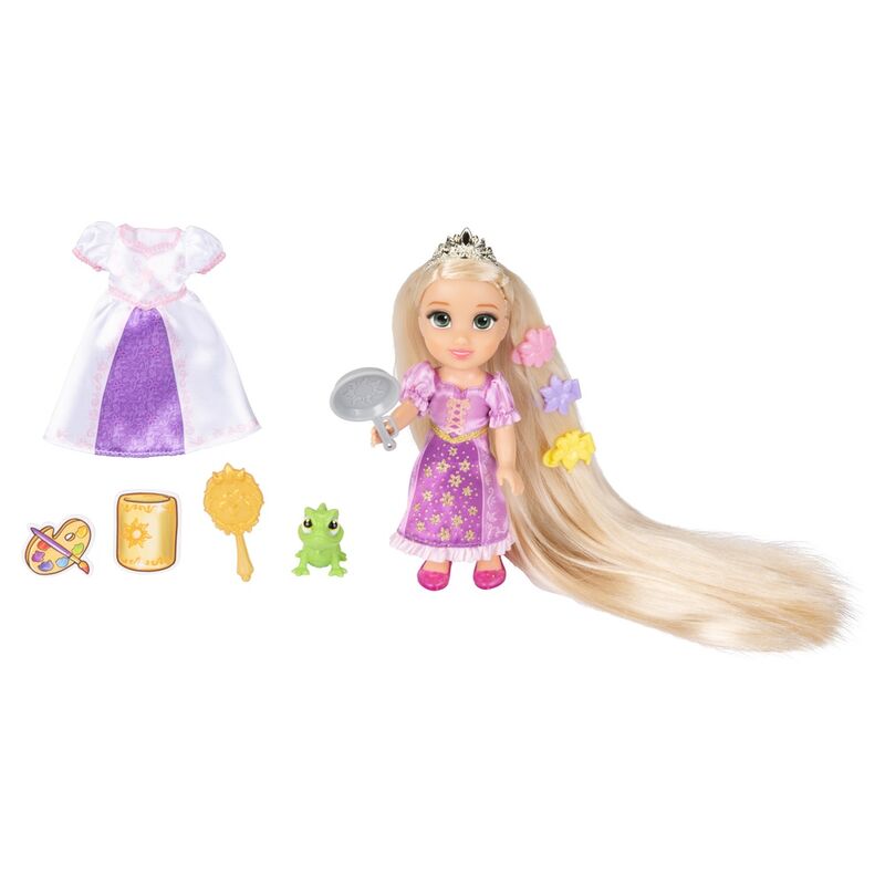 Imagen de Muñeca Rapunzel Disney 15Cm parte de nuestra colección en Espadas y más, sitio oficial.