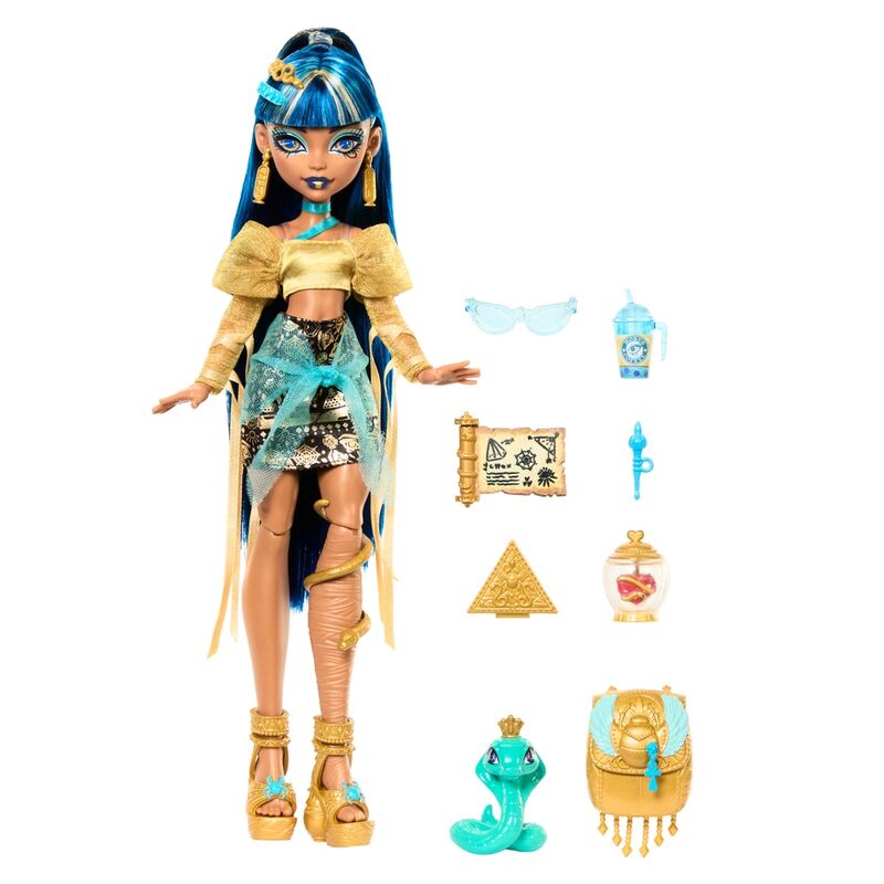 Imagen de Muñeca Cleo De Nile Monster High parte de nuestra colección en Espadas y más, sitio oficial.