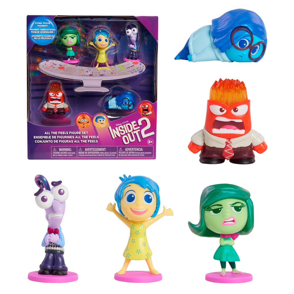Imagen 2 - Blister 5 Figuras Del Reves 2 Disney Pixar