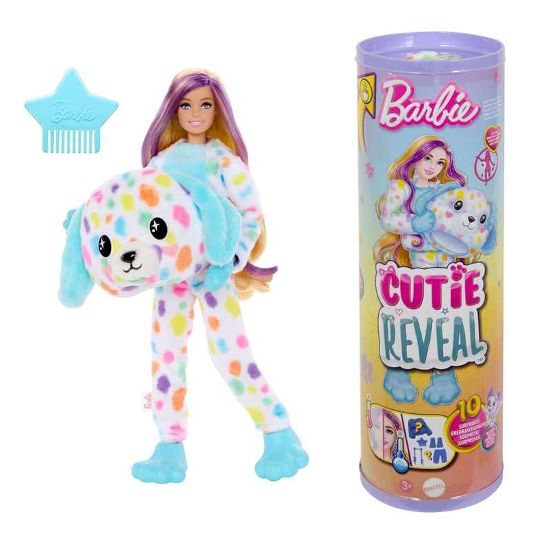 Imagen de Muñeca Cutie Reveal Dalmata Sueños De Colores Barbie parte de nuestra colección en Espadas y más, sitio oficial.