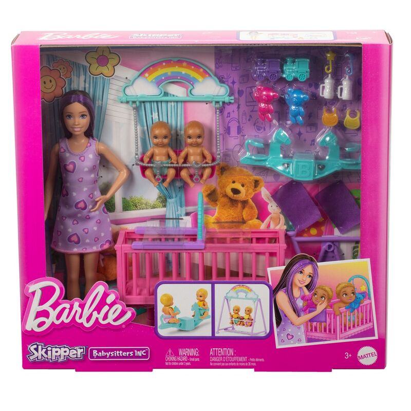 Imagen 1 - Muñeca Skipper Canguro De Gemelos Barbie