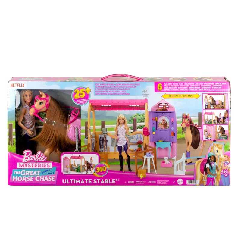 Imagen 1 - Muñeca Barbie Con Caballo Y Establo Barbie