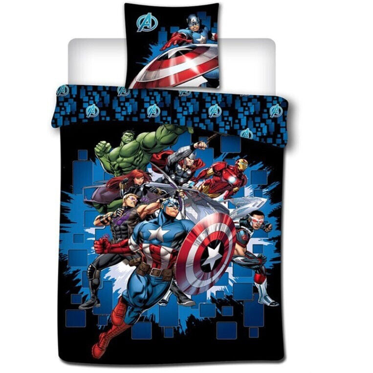 Imagen 1 - Funda Nordica Los Vengadores Avengers Marvel Cama 90Cm Policotton