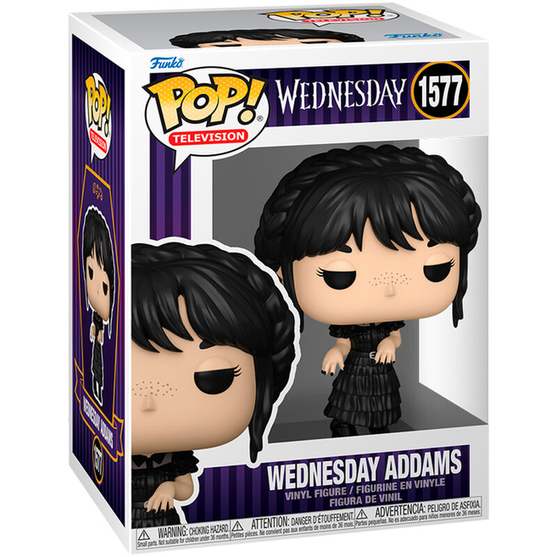 Imagen de Figura Pop Wednesday Miercoles Addams parte de nuestra colección en Espadas y más, sitio oficial.