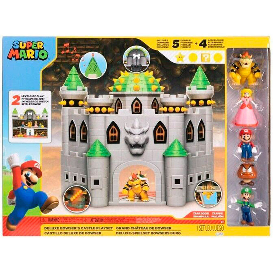 Imagen de Playset Bowser Castillo Super Mario Bros parte de nuestra colección en Espadas y más, sitio oficial.