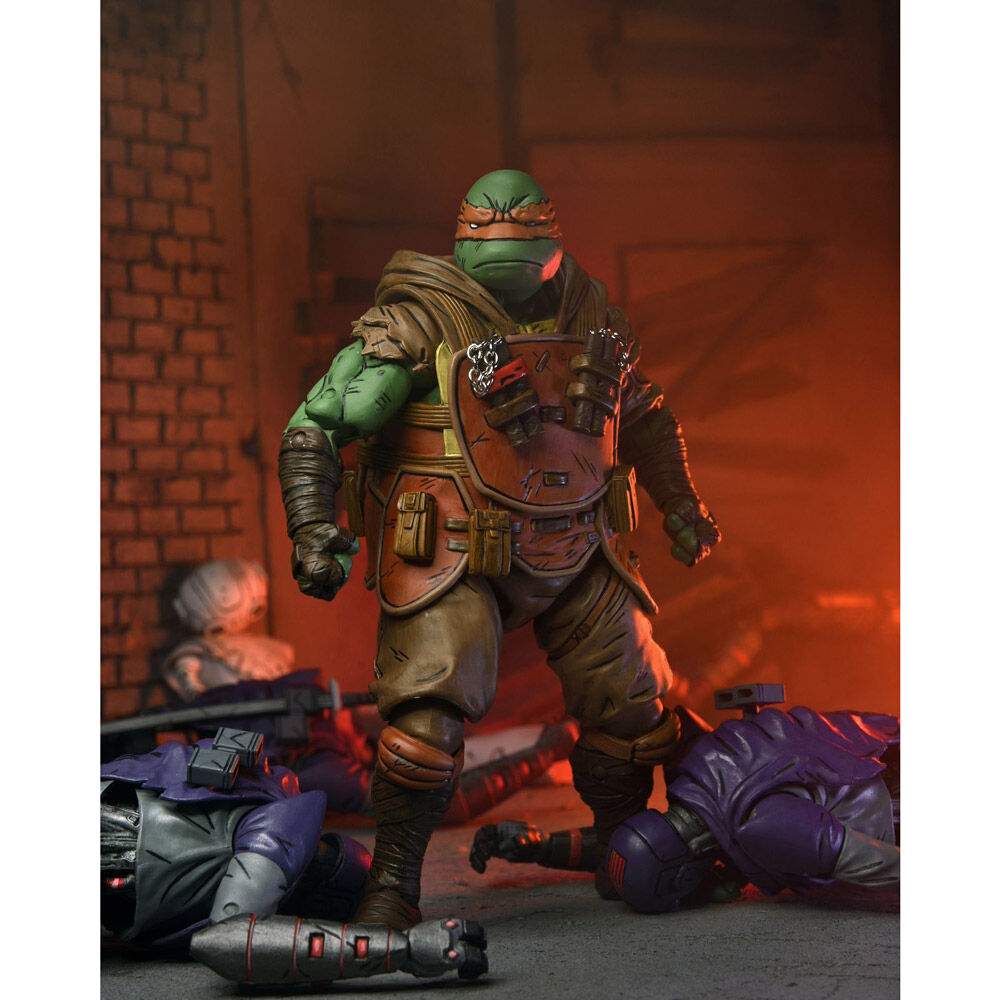 Imagen 3 - Figura Ultimate Flashback Michelangelo Teenage Mutant The Last Ronin Tortugas Ninja 18Cm