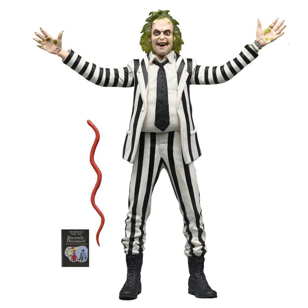 Imagen 1 - Figura Beetlejuice 1988 Black And White Striped Suit Beetlejuice 18Cm