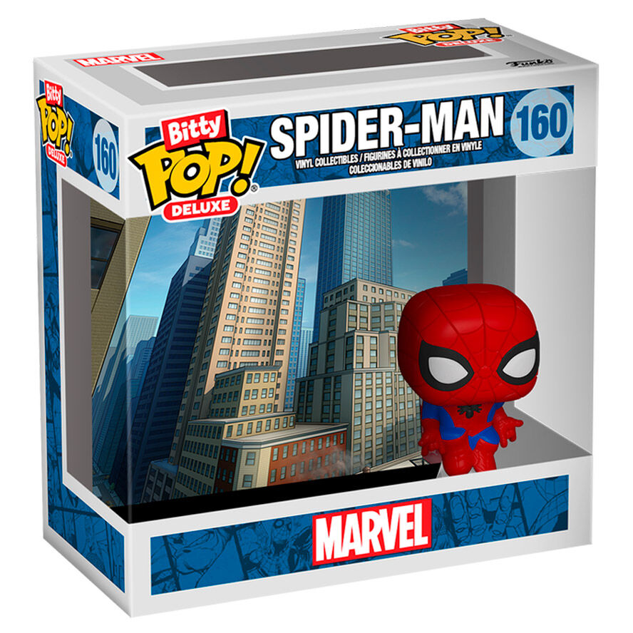 Imagen de Figura Bitty Pop Deluxe Marvel Spider-man parte de nuestra colección en Espadas y más, sitio oficial.