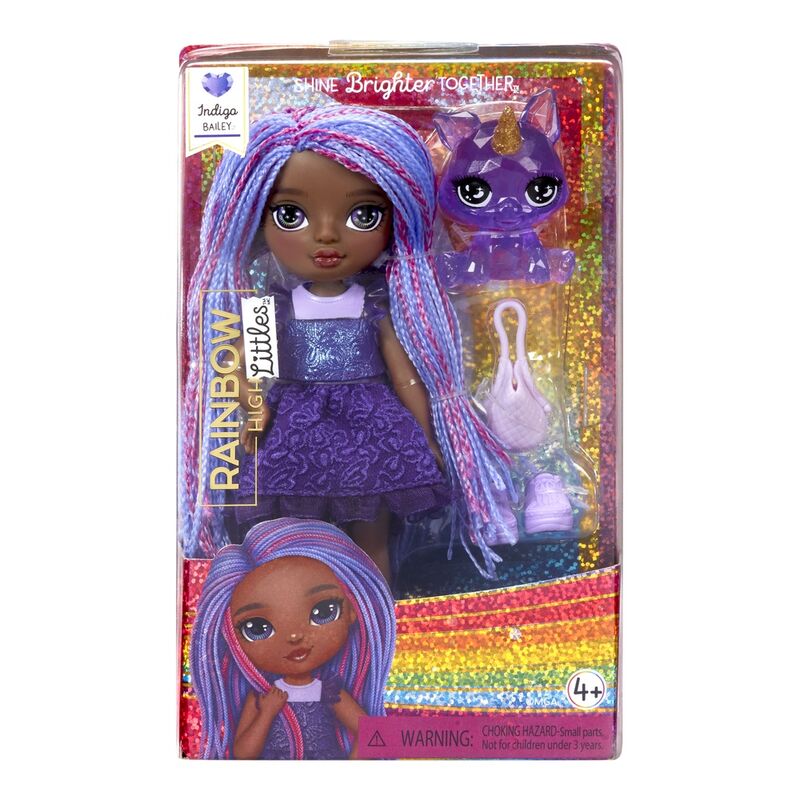 Imagen 1 - Muñeca Little Fashion Indigo Morada Rainbow High