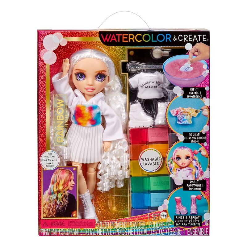 Imagen de Muñeca Purple Eyes Rainbow High 26Cm parte de nuestra colección en Espadas y más, sitio oficial.