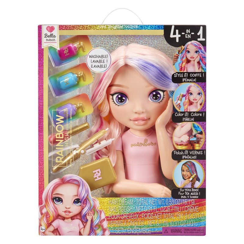 Imagen 1 - Playset Cabeza Estilista Bella Parker Rainbow High