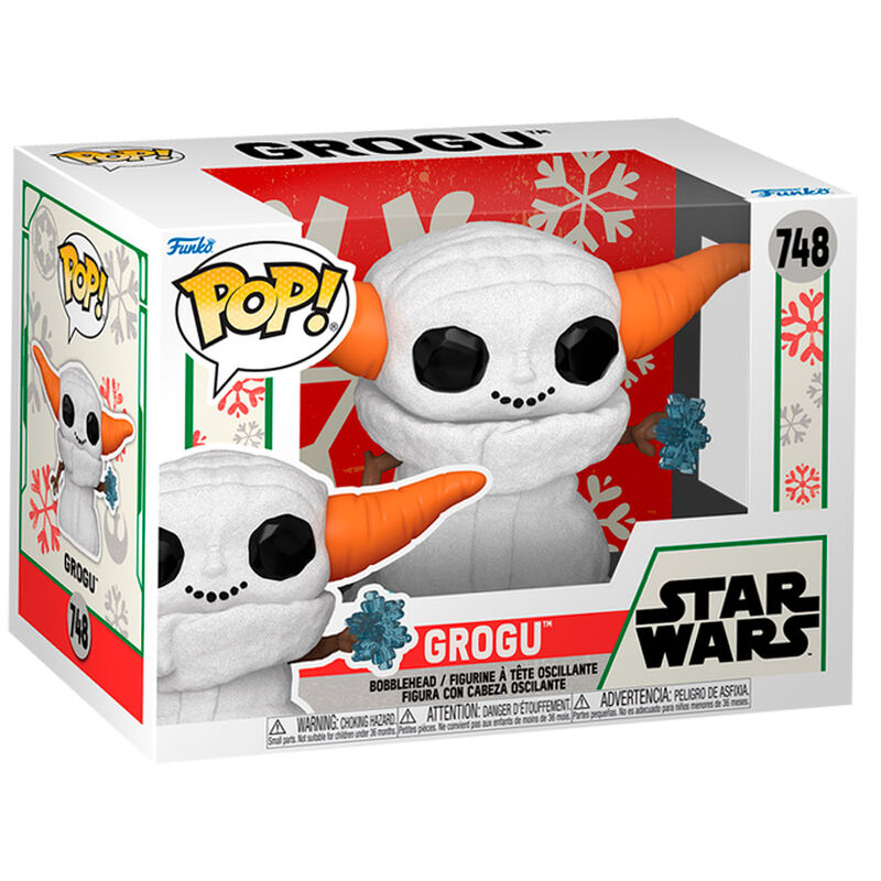 Imagen 1 - Figura Pop Star Wars Grogu Snowman