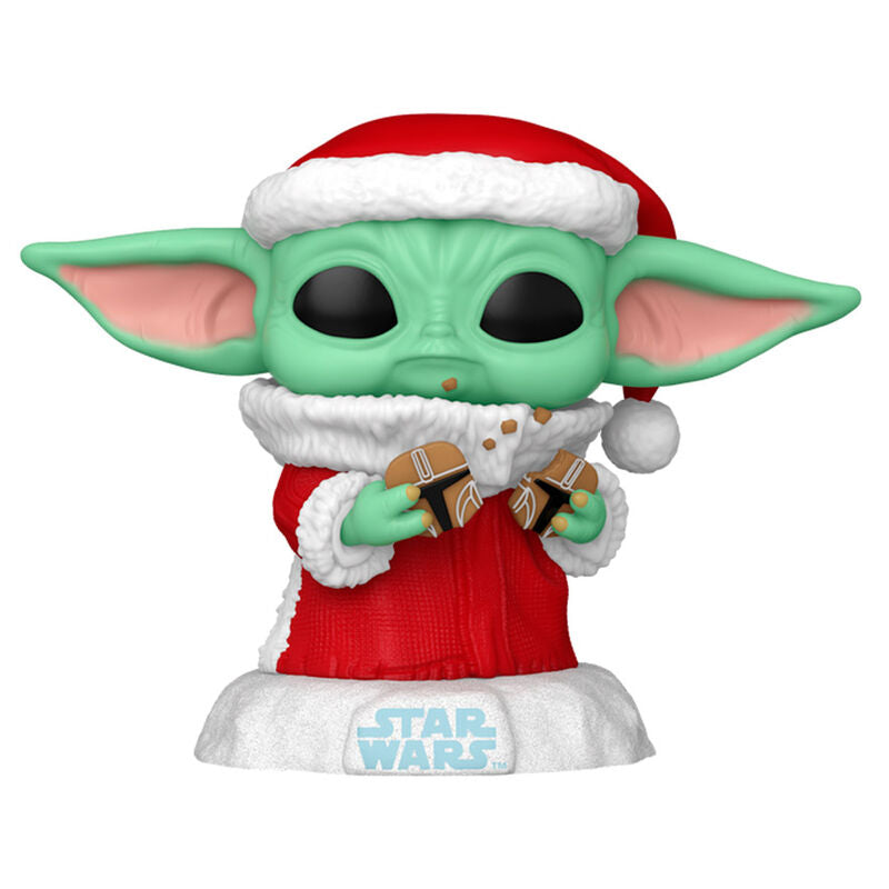 Imagen 2 - Figura Pop Star Wars Grogu With Christmas Cookie
